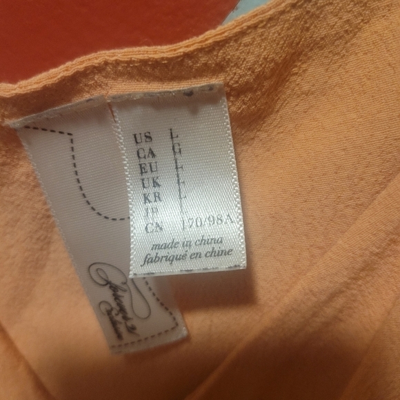 Forever 21 Exclusive Women's Peach Empire Waist Mini Dress Size Large - Picture 9 of 10